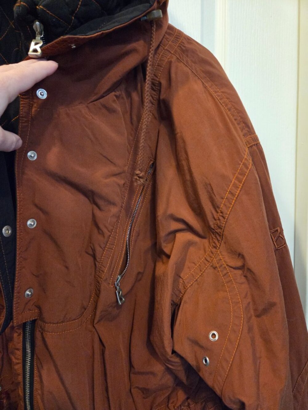 Bogner Vintage Rust Layerlite Ski Jacket Parka Women's 14 RARE USA - Picture 7 of 16